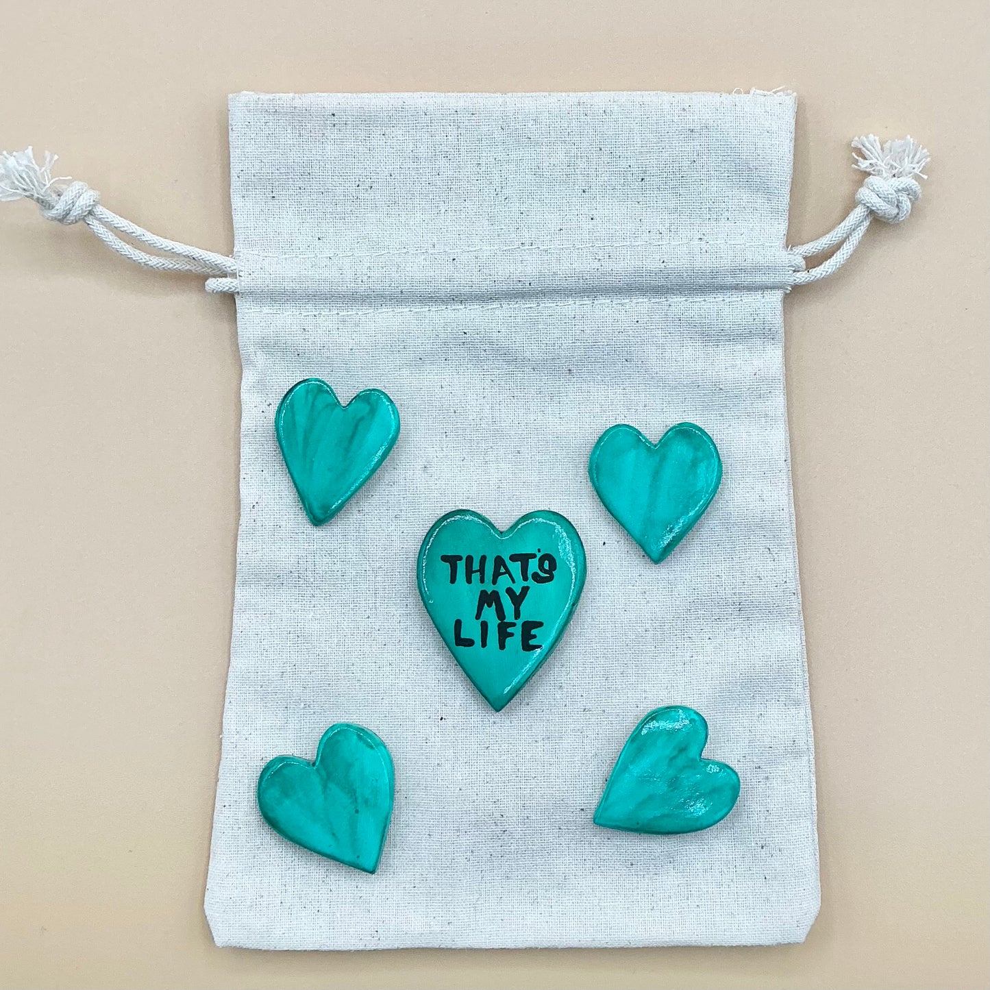 “for the gals” - turquoise green heart MAGS| GRACIE | #1