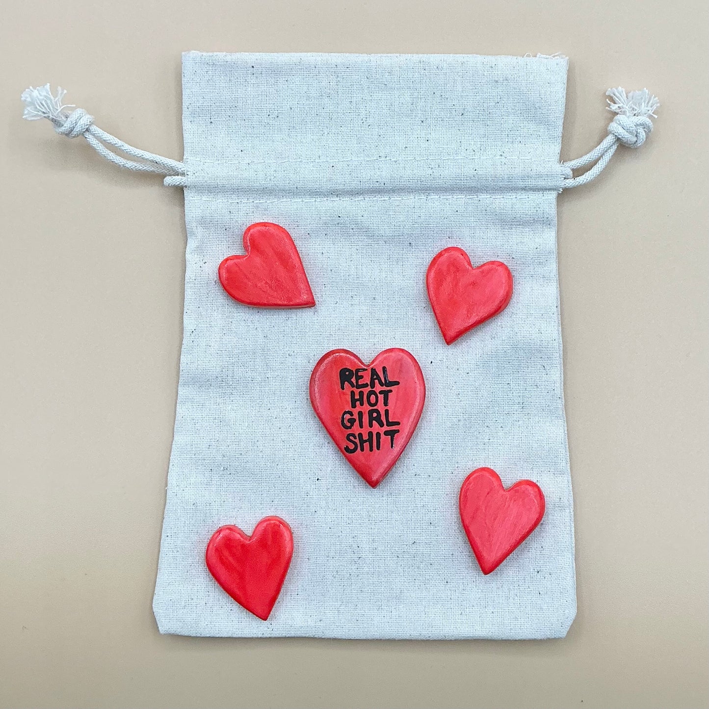 “for the gals” - coral pink heart MAGS| MEG | #1